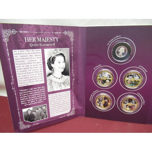 551 - Jennie Bond Collection - Commemorative coins including Queen Elizabeth II: The Ultimate Collection R... 