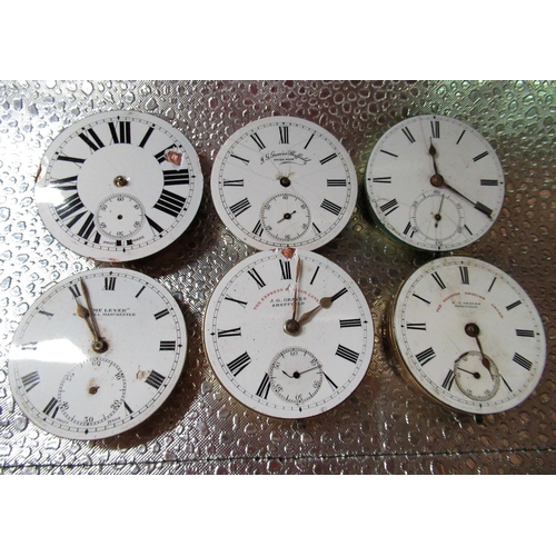 429 - Riess, 203 Holborn English lever pocket watch movement with dust cap numbered 23320, two J. G. Grave... 