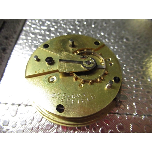 429 - Riess, 203 Holborn English lever pocket watch movement with dust cap numbered 23320, two J. G. Grave... 