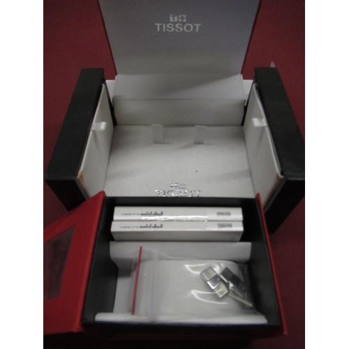 442 - Tissot G10 quartz chronograph wristwatch box and smaller Tissot watch box (2)