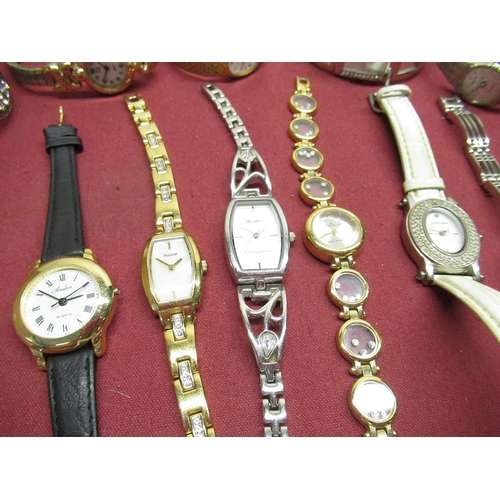 447 - Ladies Accurist quartz wristwatch, ladies Daniel Hechter quartz wristwatch, selection of other ladie... 