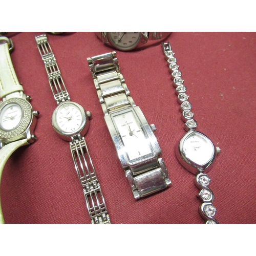 447 - Ladies Accurist quartz wristwatch, ladies Daniel Hechter quartz wristwatch, selection of other ladie... 