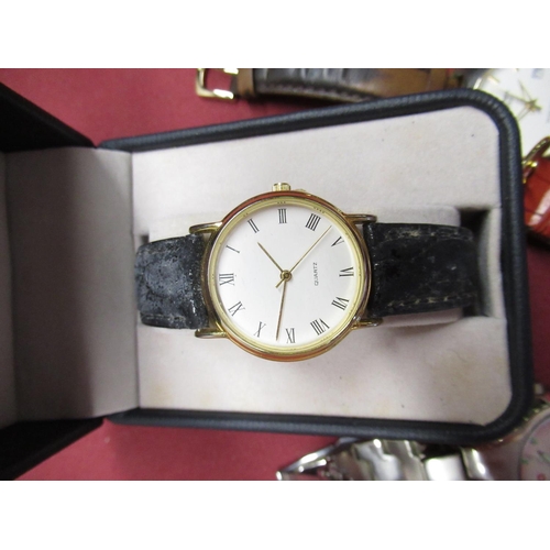 448 - Sekonda gentleman's quartz wristwatch with date, in gold plated case, Zurich Sports quartz wristwatc... 