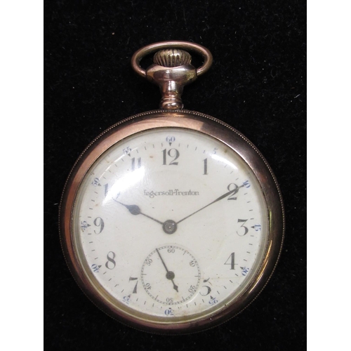 424 - Elgin Hunter cased keyless pocket watch, hinged case back and cuvette, numbered 4825688, signed 7 je... 