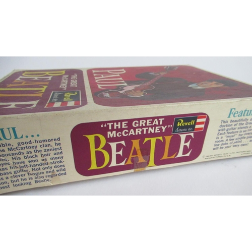 115 - Owain Wyn Evans Collection - Unbuilt vintage Revell model kit of Paul McCartney from 1964, all parts... 