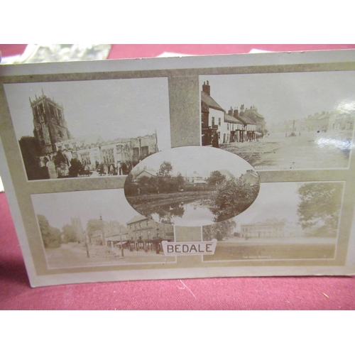 487 - Real photographic postcards - Midhope Church near Sheffield, Geo. V coronation, Hull (postally unuse... 