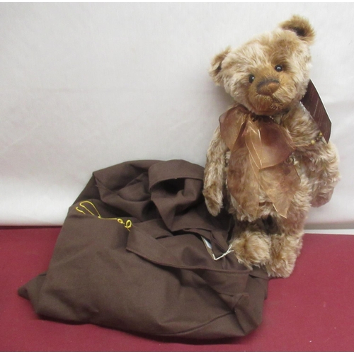80 - Ann Widdecombe Collection - Charlie Bears Isabelle Collection 'Wilfred' SJ 4671 teddy bear in brown ... 