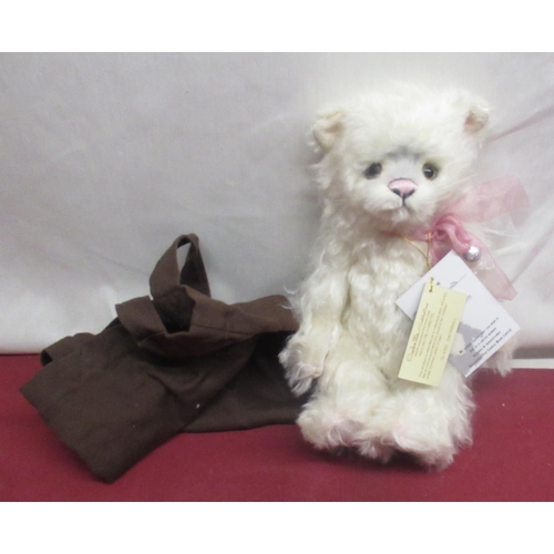 81 - Ann Widdecombe Collection - Charlie Bears Isabelle Collection 'Snowball' SJ 4352 Kitten in white moh... 