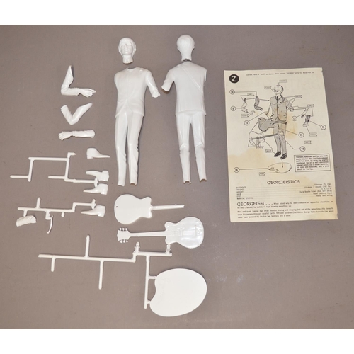 114 - Owain Wyn Evans Collection - Vintage 1964 unbuilt plastic model kit of Beatles star George Harrison,... 