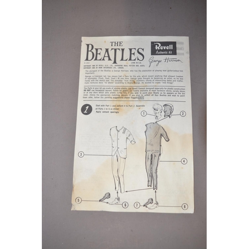 114 - Owain Wyn Evans Collection - Vintage 1964 unbuilt plastic model kit of Beatles star George Harrison,... 