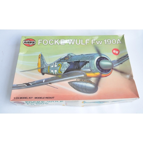 119 - Owain Wyn Evans Collection - Three boxed Airfix 1/24 model kits: Fw190A, item no 16001-8, series 16.... 