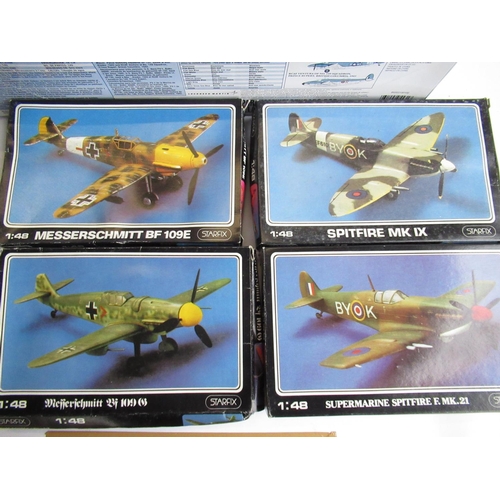 132 - Owain Wyn Evans Collection - Fifteen aircraft model kits, various manufacturers and scales. Includes... 