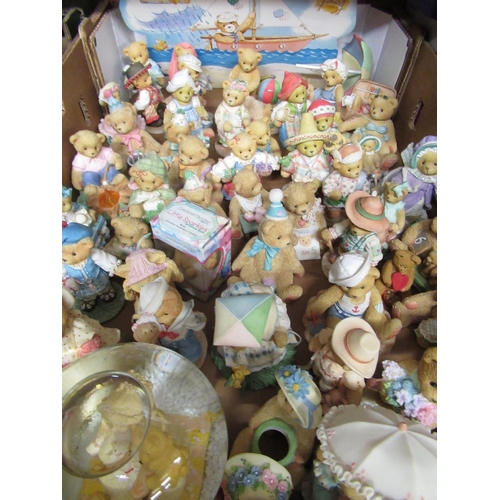 145 - Collection of approx. 52 Cherished teddy bears and Me2U bears, including Calendar (2 boxes)