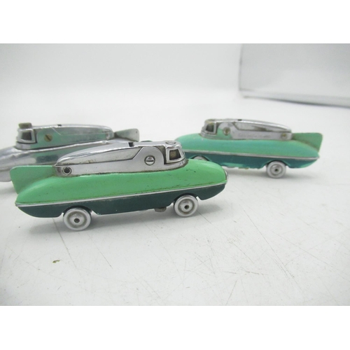 751A - Thunderbird lighter and 3 Sarome Blue Bird lighters (4)