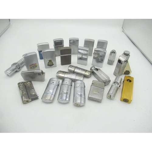 758 - Large collection of pipe lighters inc. Nimrod Falcon, Tommy Pipes, Dundee, Flamex, etc (25)