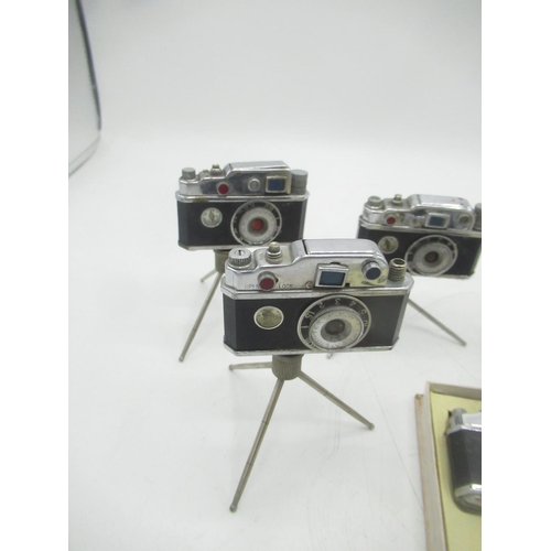 761 - Boxed Photo Flash table lighter and 6 others with stands (7)