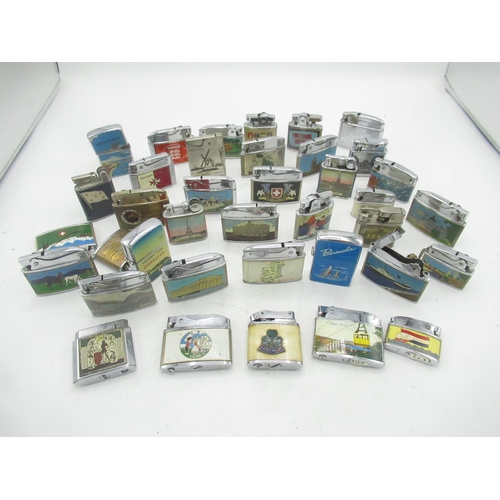 773 - Collection of tourist souvenir lighters from Jersey, Malta, Bermuda, Norway, Ireland, etc (39)