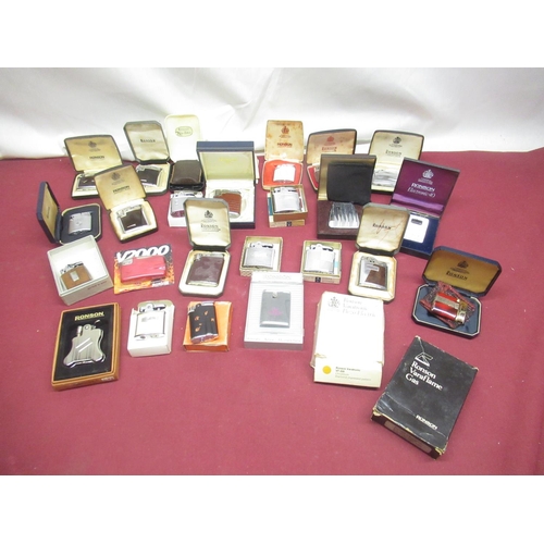 777 - Collection of boxed Ronson Cadet, Varaflame, etc (26)