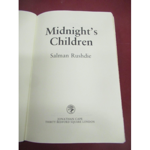 568 - Jennie Bond Collection - Salman Rushdie, Midnights Children, 1st Edition, hardcover, with dust jacke... 