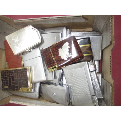 813 - Large collection lighter cigarette cases