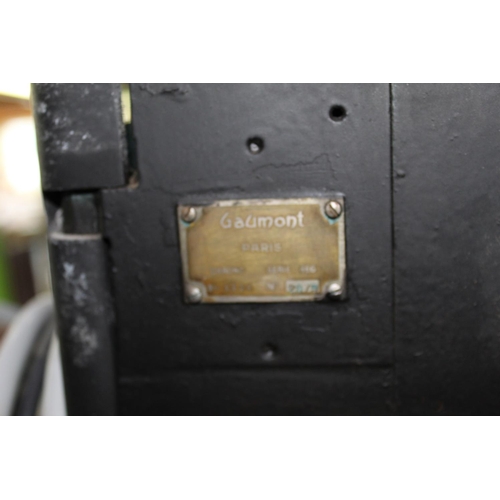 599 - C20th Gaumont of Paris Chrono serie cinema projector, H184cm