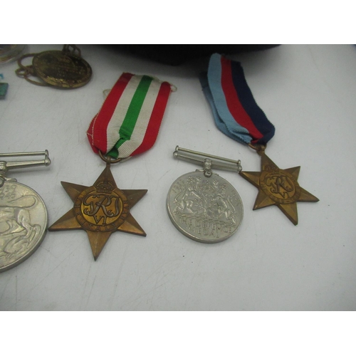 700 - The Italy Star, 1939-45 Star(x2), 1939-45 Defence medal(x2) Coronation medal for Edward VIII by Rown... 