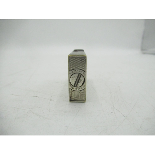 725 - Dunhill Handy lighter, Dunhill double wheel lighter initialled 