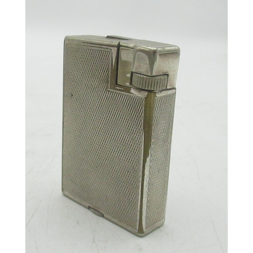 725 - Dunhill Handy lighter, Dunhill double wheel lighter initialled 