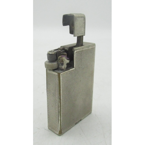 725 - Dunhill Handy lighter, Dunhill double wheel lighter initialled 