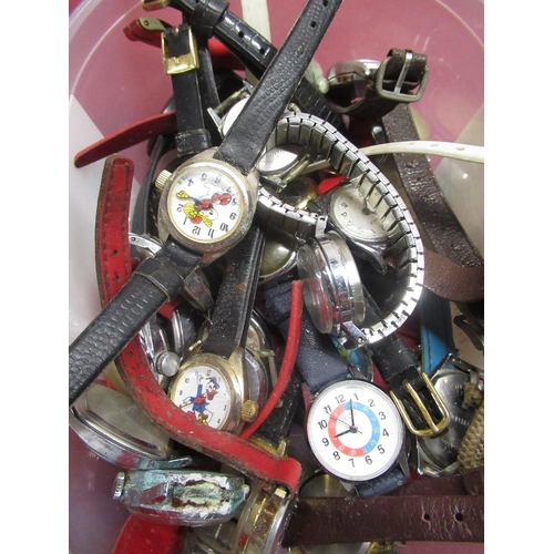 656 - Quartz and mechanical childrens watches incl. Timex, Space Patrol, etc