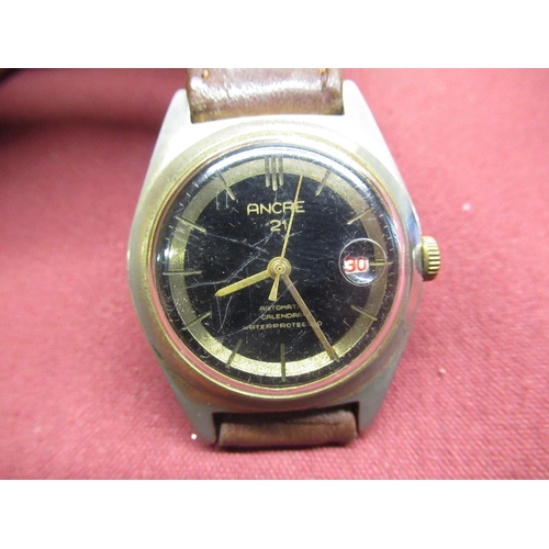 668 - 1970's Binatone Jet-Beat Sportsmatic wristwatch in brushed TV case, 1970's continental S78 automatic... 