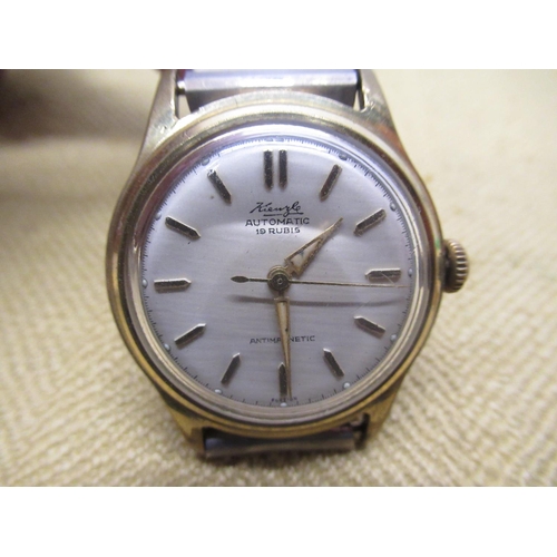 676 - 1960's Seiko hand wound wristwatch, silvered dial with applied baton hour markers and centre seconds... 