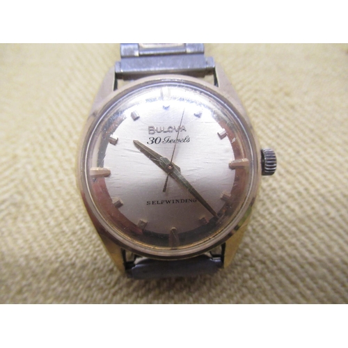 683 - Elgen Shockmaster automatic wristwatch, with silvered dial with outer radial decoration, applied Ara... 