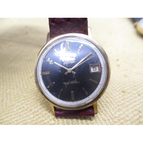 684 - Certina Blue Ribbon automatic wristwatch with date, Eterna-matic automatic wristwatch and Everite ha... 