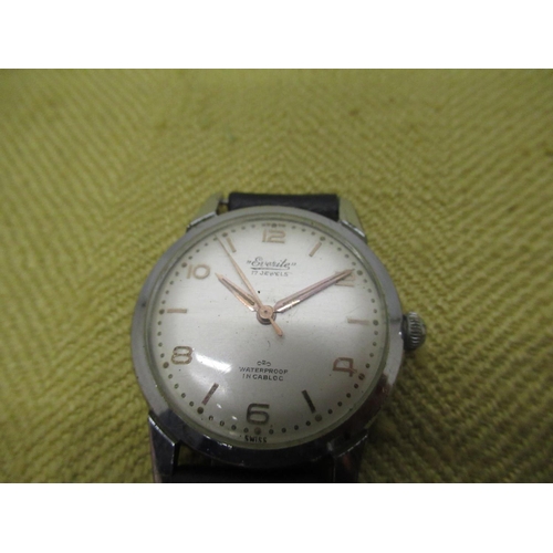 684 - Certina Blue Ribbon automatic wristwatch with date, Eterna-matic automatic wristwatch and Everite ha... 