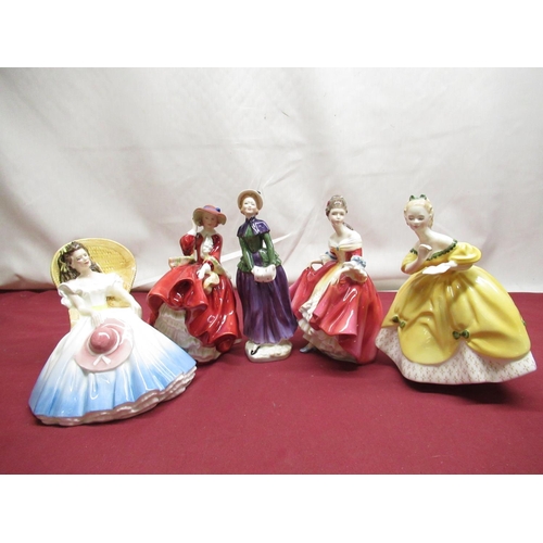 1108 - Royal Doulton figures 'Anabel' HN3273, 'Top 'O the Hill' HN1834, 'Florence' HN2745,  'The Last Waltz... 