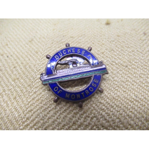 924 - Selection of various ship related enamel and pin badges including Seacat, Queen Mary, Waverley, vari... 