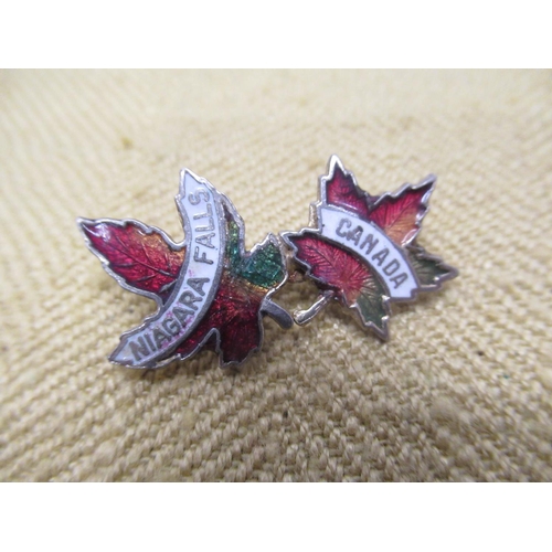 926 - Large selection of various country and place pin  and other badges including Canada, Russia, Blackpo... 