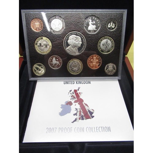 1036 - Royal Mint 2007 UK Executive 12-coin Proof Set, cased with cert. No.4538