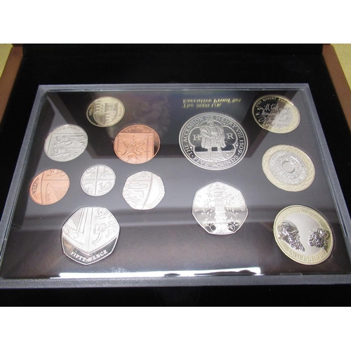 1037 - Royal Mint 2009 UK Executive 12-coin Proof Set, with Kew Gardens 50p, cased with cert. No.1585