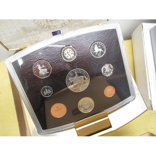 1040 - Royal Mint 2000 Millennium Masterpiece Collection, 2001 Golden Jubilee and 2002 & 2003 UK Executive ... 