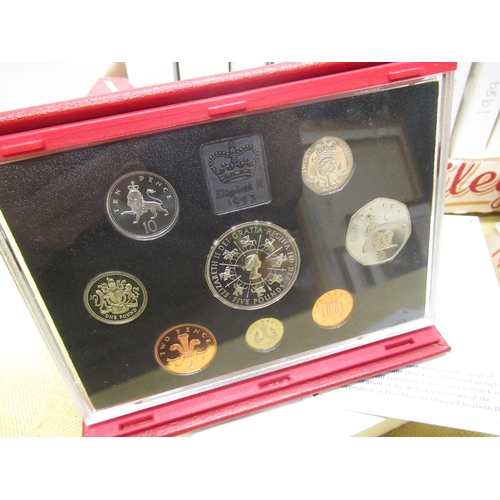 1052 - Collection of Royal Mint UK proof Coin Collection sets, 1983-1997 incl. Deluxe etc, all cased and bo... 