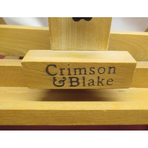 1128 - Crimson & Blake table top picture easel, H84cm