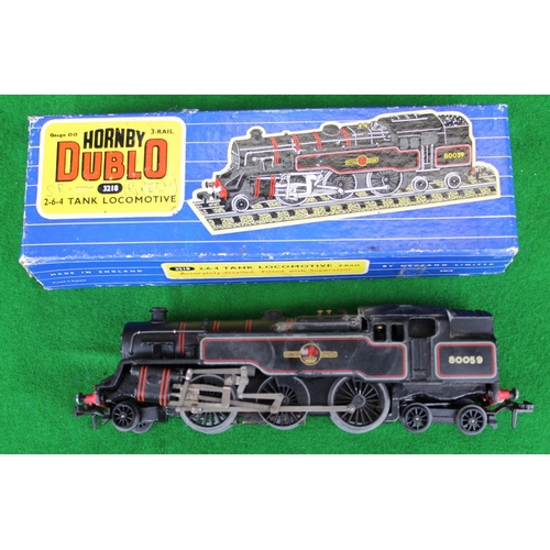 903 - Hornby Dublo 2-6-4 tank locomotive No. 80059 in original box with instructions