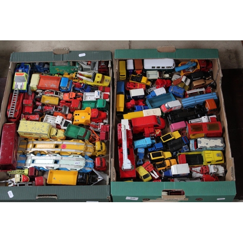 830 - Large collection of play worn Dinky trucks, cars, toys, inc. Dinky supertoys horse box, Dinky supert... 