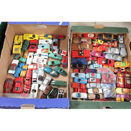 835 - Collection of Dinky and Corgi vintage cars including Dinky record car, Dinky Aston Martin, Dinky Saa... 