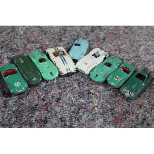 835 - Collection of Dinky and Corgi vintage cars including Dinky record car, Dinky Aston Martin, Dinky Saa... 