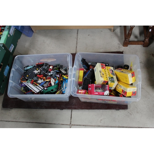 850 - Large collection of mixed play worn toys inc. boxed Vanguard, Classic commercial vehicles, boxed Cor... 