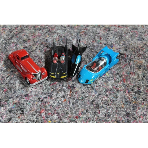 854 - Collection of various Corgi Batmobiles, from different TV shows and films,