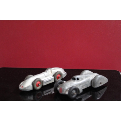 859 - Pre 1930 Dinky Speed of The Wind Racing Car and a Dinky Auto Silver Union car (2)